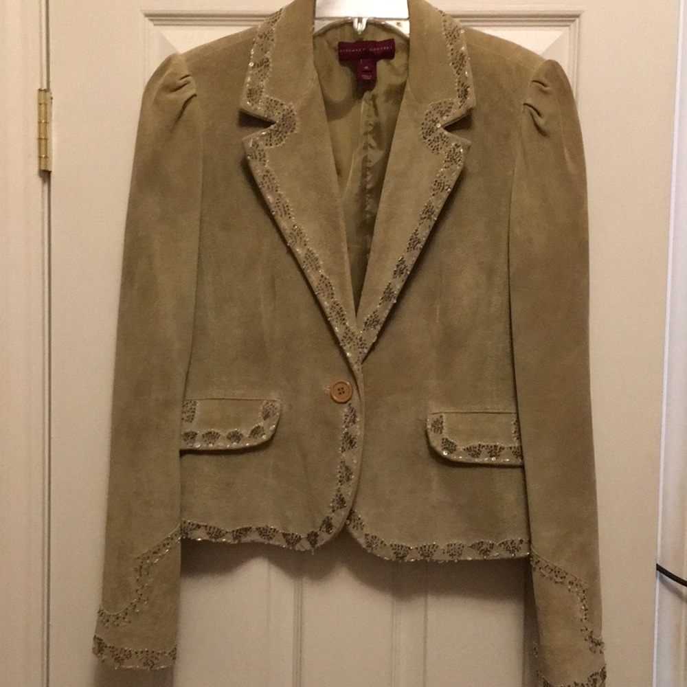 Margaret Godfrey Genuine Leather Blazer Jacket
